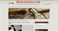 Desktop Screenshot of musicaantigua.com